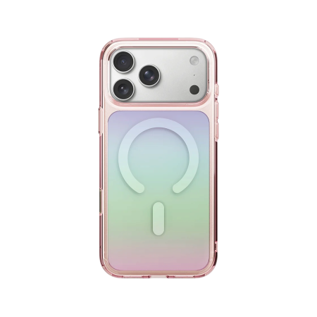 Защитный чехол Uniq COEHL IML Estelle + Stiker Pack(MagSafe) для iPhone 18 Pro/17 Pro Pink Prism