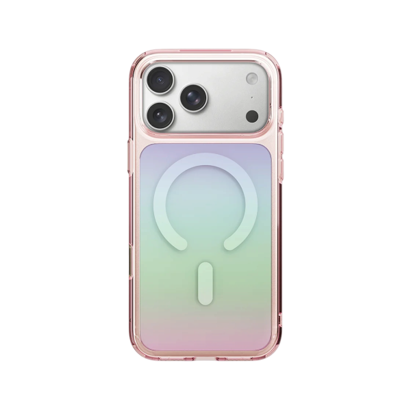 Защитный чехол Uniq COEHL IML Estelle + Stiker Pack(MagSafe) для iPhone 18 Pro/17 Pro Pink Prism