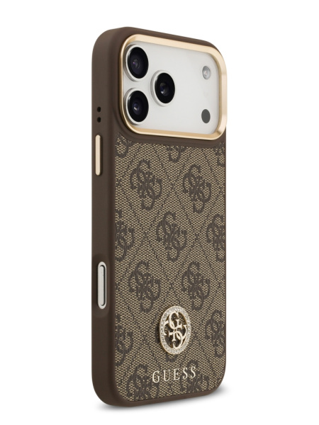 Защитный чехол Guess для iPhone 18 Pro Max/17 Pro Max Diamond Brown (MagSafe)