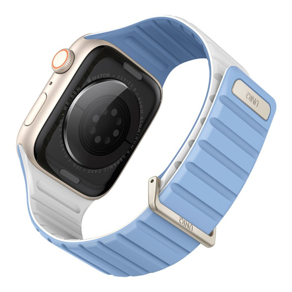 Ремешок Uniq для Apple Watch 38-41 mm Revix EVO Reversible Magnetic Powder Blue / White