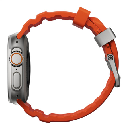 Ремешок Nomad Rocky Point Band для Apple Watch 49/46/45/44mm Magma / Natural Hardware