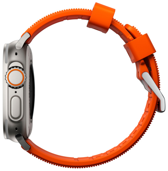 Ремешок Nomad Rugged Strap для Apple Watch 49/45/44/42mm Orange / Natural Hardware