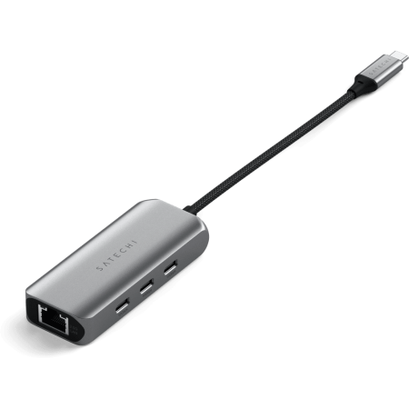 Адаптер Satechi 4-In-1 USB-C Hub With 2.5 Gigabit Ethernet Space Gray
