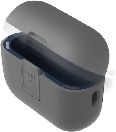 Чехол Uniq CLYDE Lock case для Airpods 4 Mist Grey/Khaki