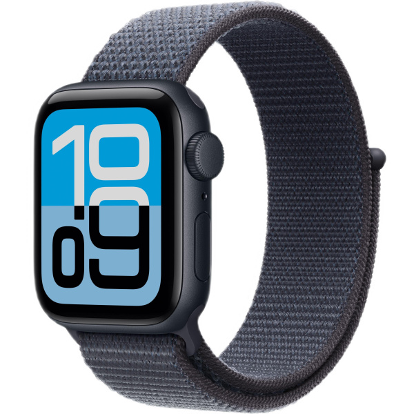Часы Apple Watch SE 3 (2025) 44mm Midnight Aluminum Case with Anchor Blue Sport Loop (GPS)