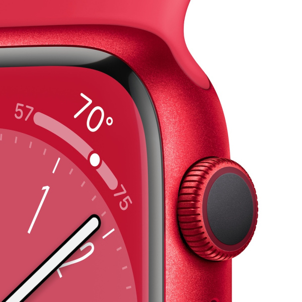 Часы Apple Watch Series 8 41mm (PRODUCT)RED Aluminum Case with (PRODUCT)RED Sport Band (GPS) (размер S/M)