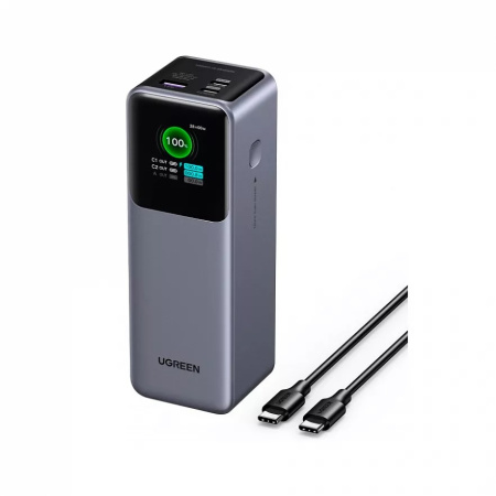 Внешний аккумулятор UGREEN PB722 (35525B) 25000mAh Fast Charging 200W Grey