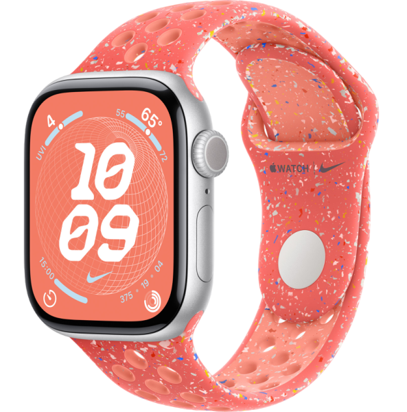 Часы Apple Watch Series 10 42mm Silver Aluminum Case with Magic Ember Nike Sport Band (GPS) (размер S/M)