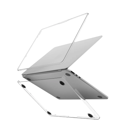 Чехол-накладка Uniq VERO для MacBook Air 13 (2022-2025) Crystal Clear