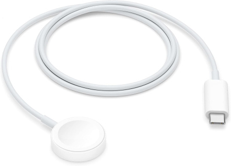 Кабель для зарядки Apple Watch Magnetic Charging Fast Charger to USB-C Cable (1m) White OEM (уцененный, без упаковки)