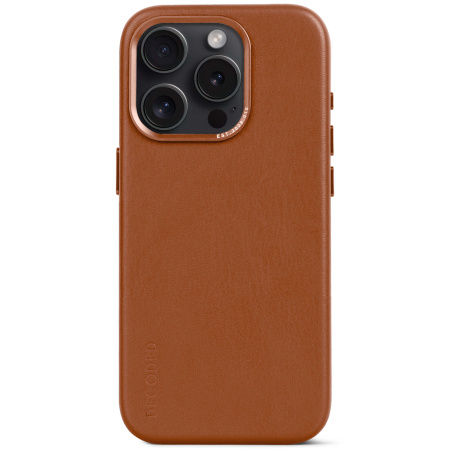 Защитный чехол Decoded Leather iPhone 15 Pro MagSafe Tan