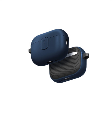 Защитный чехол Uniq для Airpods Pro 3 CLYDE Lock case Royal Blue/Flint Grey