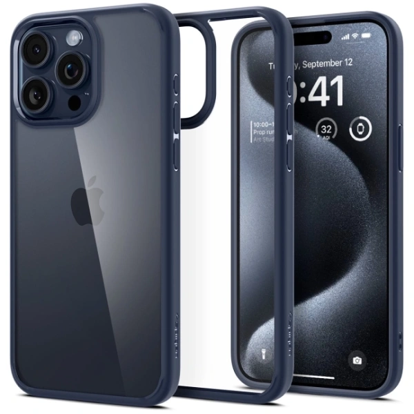 Защитный чехол Spigen Ultra Hybrid для iPhone 15 Pro Max Navy Blue