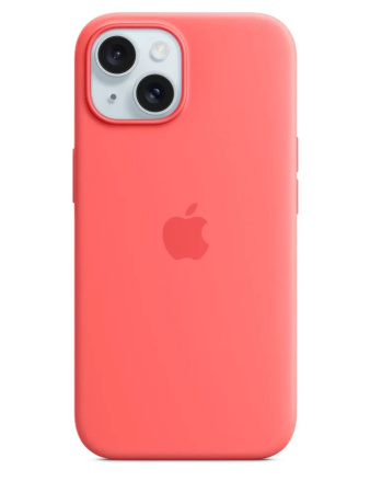Чехол Apple iPhone 15 Silicone Case with MagSafe Guava