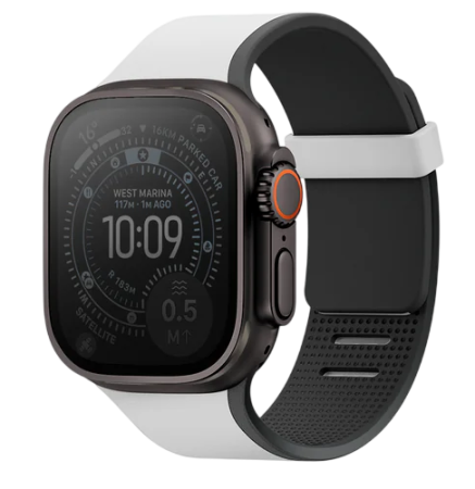 Ремешок Uniq для Apple Watch 44/45/46/49mm Revix IV Reversible Magnetic Mist Grey / Black