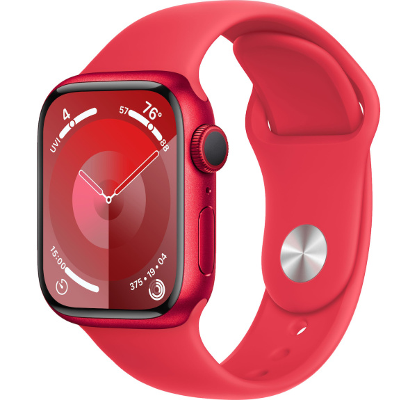 Часы Apple Watch Series 9 41mm (PRODUCT)RED Aluminum Case with (PRODUCT)RED Sport Band (GPS) (размер M/L)