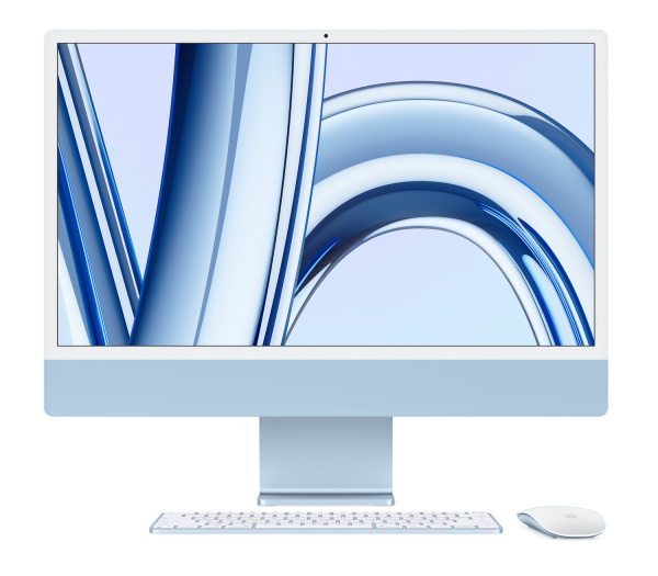 Кастомный Моноблок Apple iMac 24  Retina 4,5K M3 (8C CPU, 10C GPU) / 16GB / 512GB SSD Blue (Синий) Z19K0001T