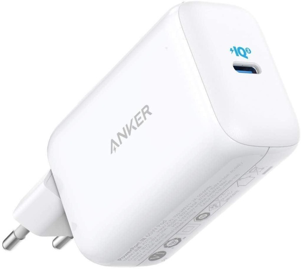 Сетевое зарядное устройство Anker PowerPort III 65W A2712H21 White