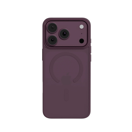 Защитный чехол AceCase Soft Rim с MagSafe для iPhone iPhone 18 Pro / iPhone 17 Pro Burgundy