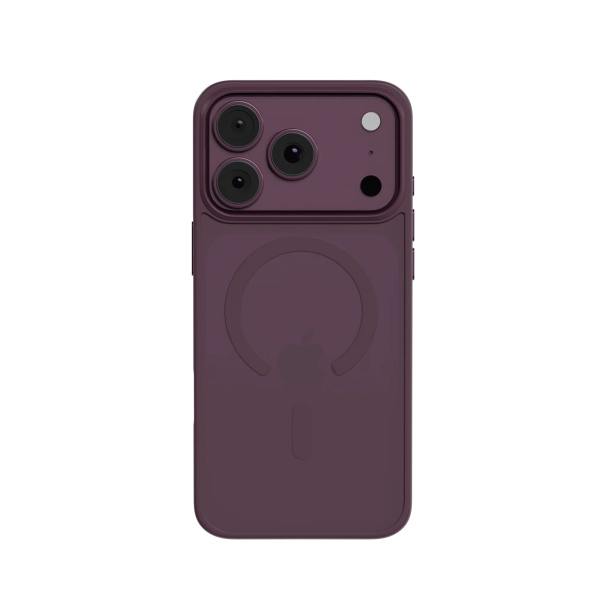 Защитный чехол AceCase Soft Rim с MagSafe для iPhone iPhone 18 Pro Max / iPhone 17 Pro Max Burgundy
