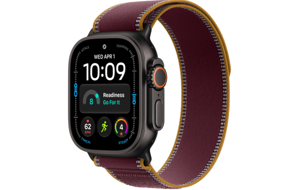 Часы Apple Watch Ultra 4 (2026) 49mm Black Titanium Case with Burgundy Trail Loop - Medium (GPS + Cellular)