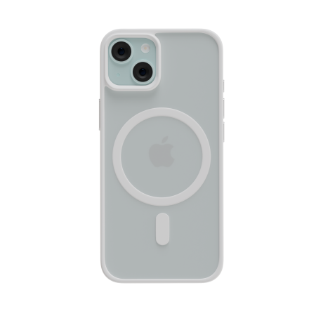 Защитный чехол AceCase Soft Rim White для iPhone 15