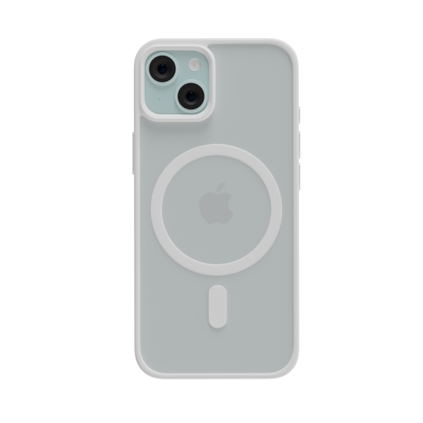 Защитный чехол AceCase Soft Rim White для iPhone 15