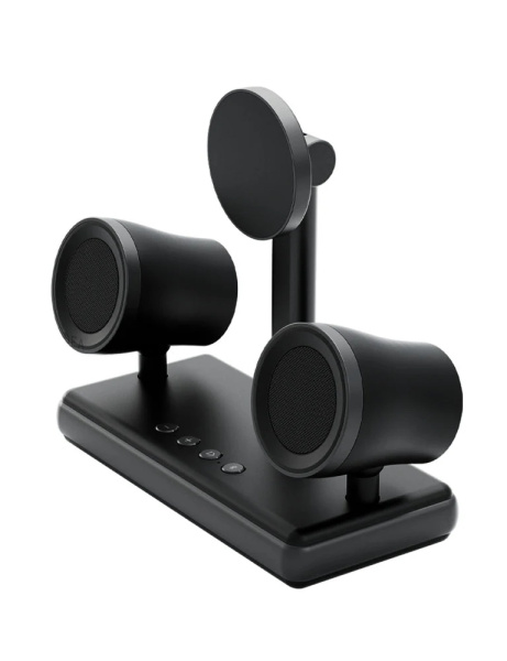 Беспроводная зарядная станция Energea MagAudio Stand 2in1 QI2 Wireless MagSafe Charger + Stereo Speaker Gun