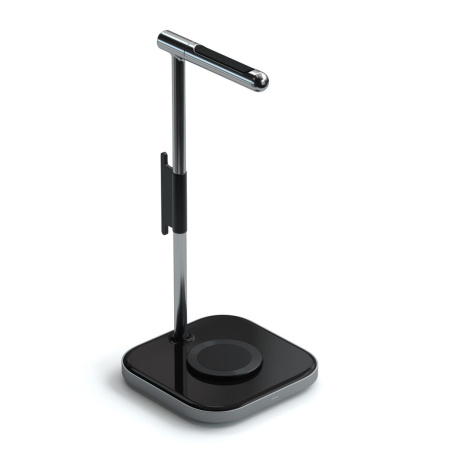 Подставка для наушников с беспроводной зарядкой Satechi 2 in 1 Headphone Stand with Wireless Charger