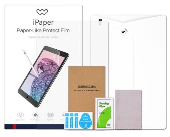 Защитная пленка WIWU iPaper Paper-Like Protect Film для iPad Pro 12.9'' (2018-2021) Transparent Защитная пленка WIWU iPaper Paper-Like Protect Film для iPad Pro 12.9'' (2018-2021) Transparent