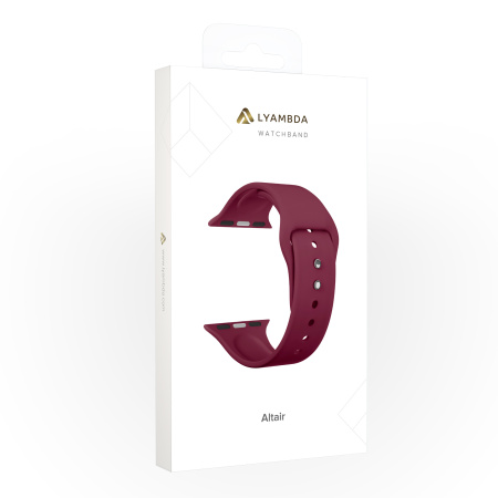 Ремешок Lyambda Altair для Apple Watch 38-41 мм Wine Red Ремешок Lyambda Altair для Apple Watch 38-41 мм Wine Red